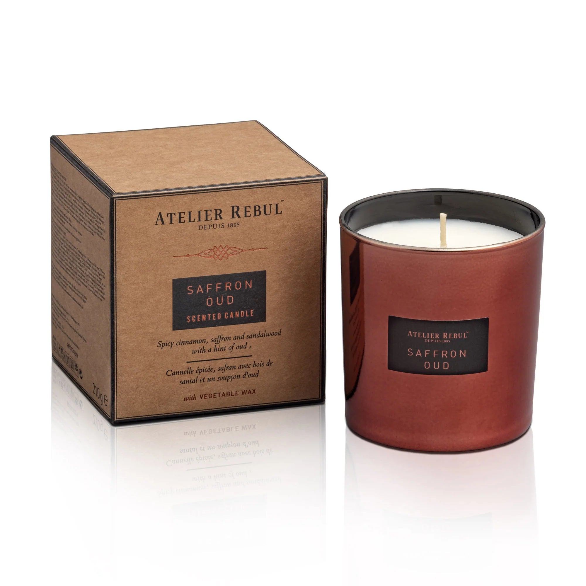 Saffron Oud Scented Candle 210g