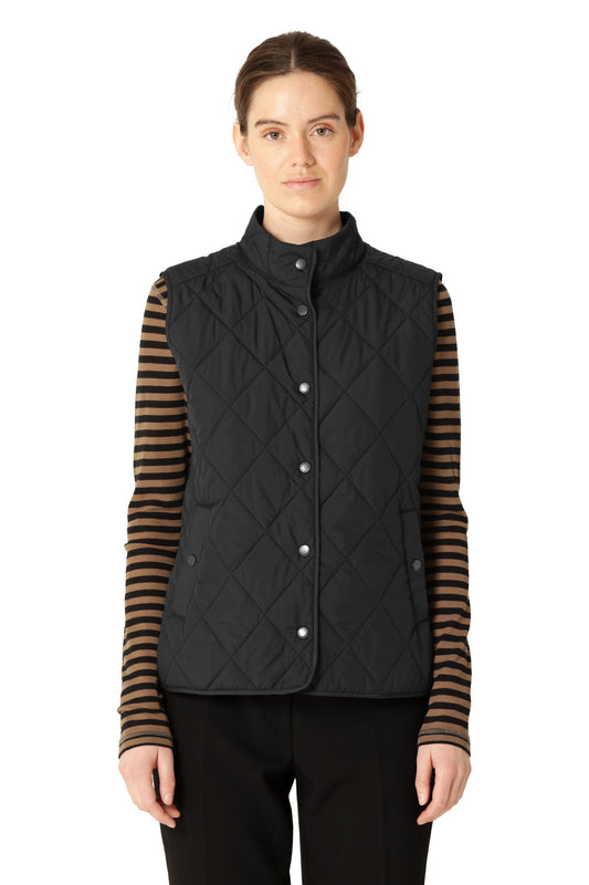 ILSE JACOBSEN SLIM VEST | BLACK