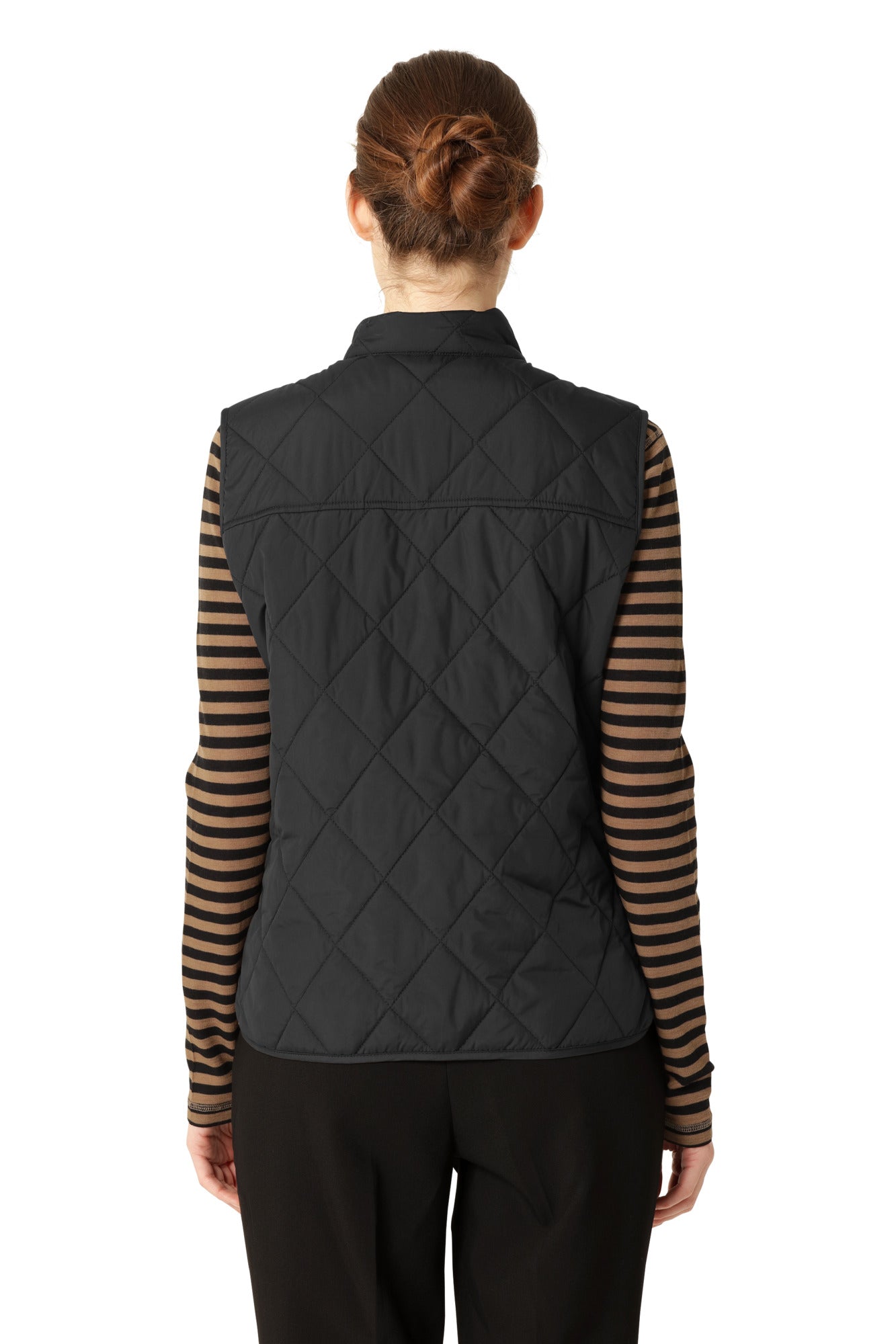 ILSE JACOBSEN SLIM VEST | BLACK