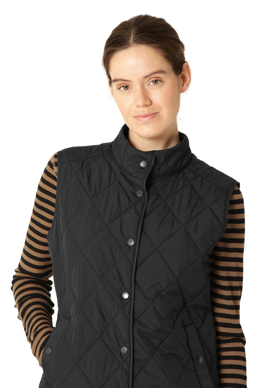 ILSE JACOBSEN SLIM VEST | BLACK