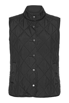 ILSE JACOBSEN SLIM VEST | BLACK