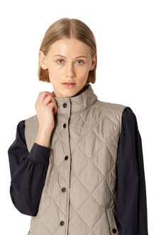 ILSE JACOBSEN SLIM VEST | GREIGE