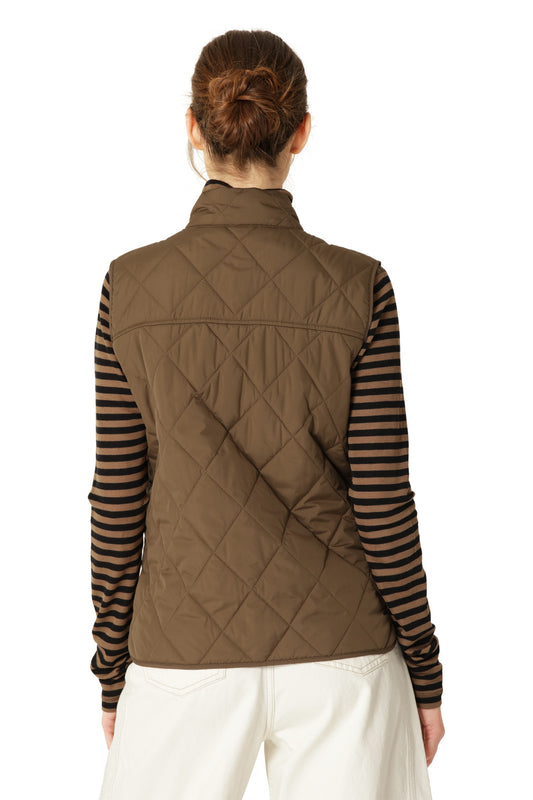 ILSE JACOBSEN SLIM VEST | NUT