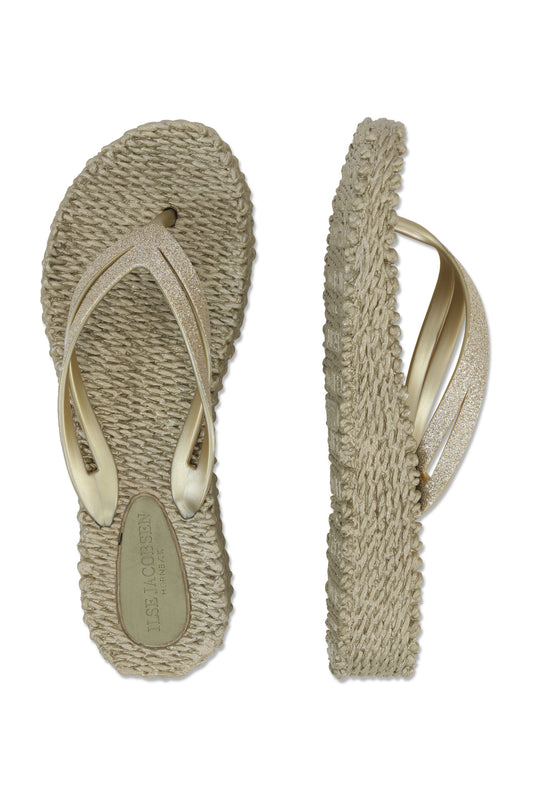 ILSE JACOBSEN CHEERFUL WEDGE FLIP FLOP | PLATINUM