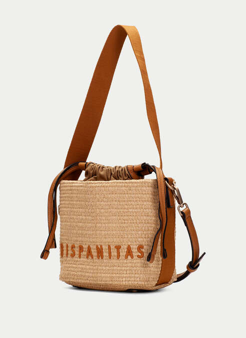 HISPANITAS RAFFIA BUCKET BAG