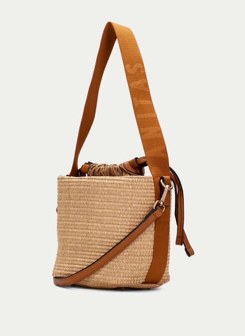 HISPANITAS RAFFIA BUCKET BAG