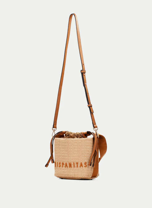 HISPANITAS RAFFIA BUCKET BAG