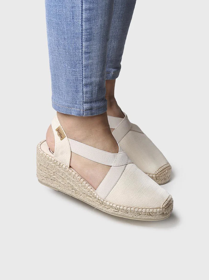 TONI PONS TER WEDGE | ECRU