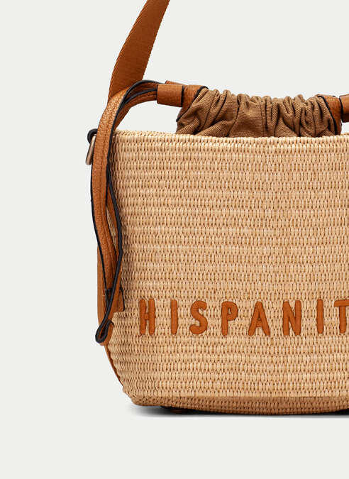 HISPANITAS RAFFIA BUCKET BAG
