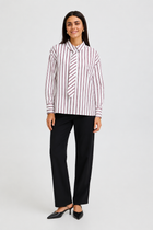 FRANSA ZABA SHIRT | WHITE RUM RAISIN STRIPE