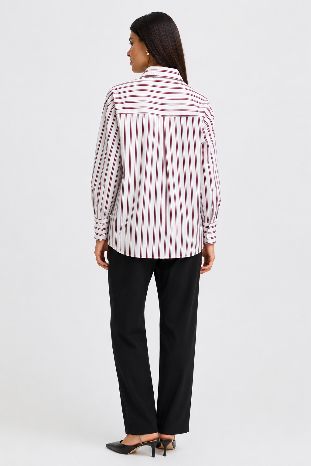 FRANSA ZABA SHIRT | WHITE RUM RAISIN STRIPE