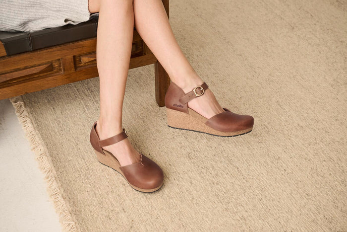 BIRKENSTOCK MARY OILED LEATHER | COGNAC