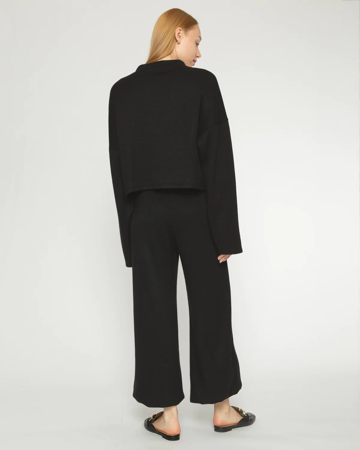 RIPLEY RADER CASHMERE-LIKE WIDE LEG PANT | CROPPED