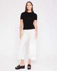 Load image into Gallery viewer, RIPLEY RADER PONTE KNIT CROPPED STRAIGHT LEG PANT | OFF WHITE
