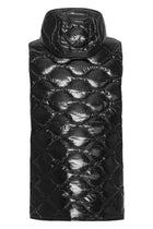 ILSE JACOBSEN GLOSSY QUILTED VEST | BLACK