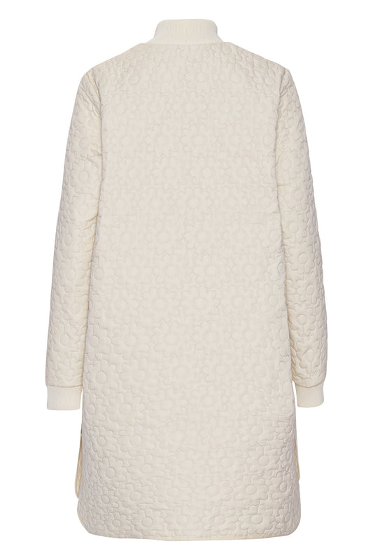 ILSE JACOBSEN IRIS LONG QUILTED COAT | BLEACHED SAND