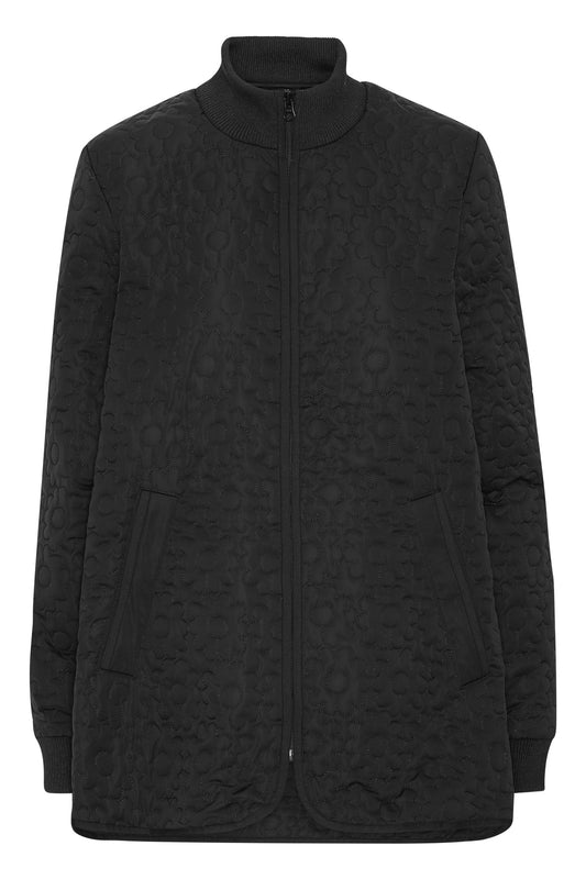 ILSE JACOBSEN IRIS QUILTED COAT | BLACK