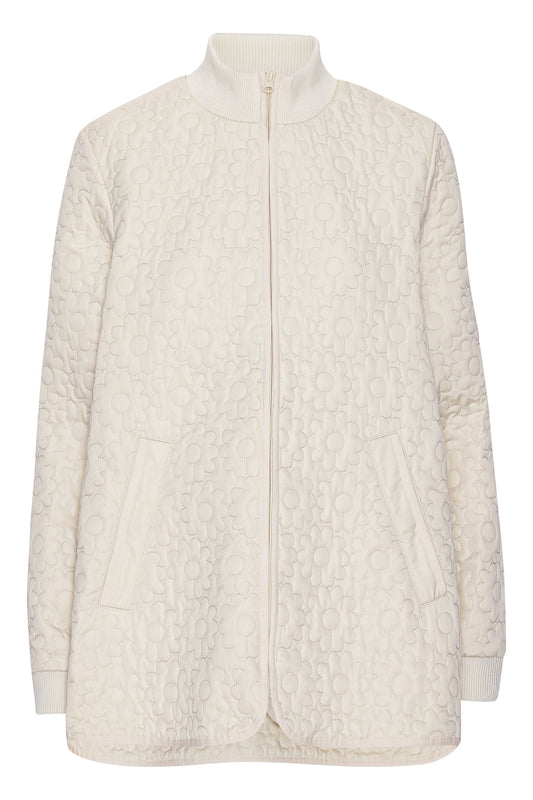 ILSE JACOBSEN IRIS QUITED COAT | BLEACHED SAND