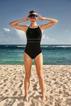 ANITA COLINA MASTECTOMY SWIMSUIT | BLACK/WHITE