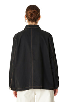 ILSE JACOBSEN OVERSIZED SHIRT JACKET | BLACK