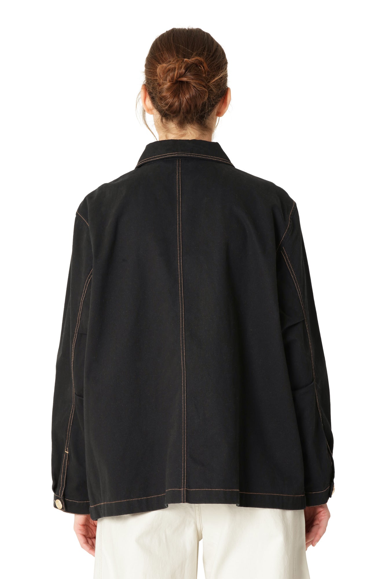 ILSE JACOBSEN OVERSIZED SHIRT JACKET | BLACK