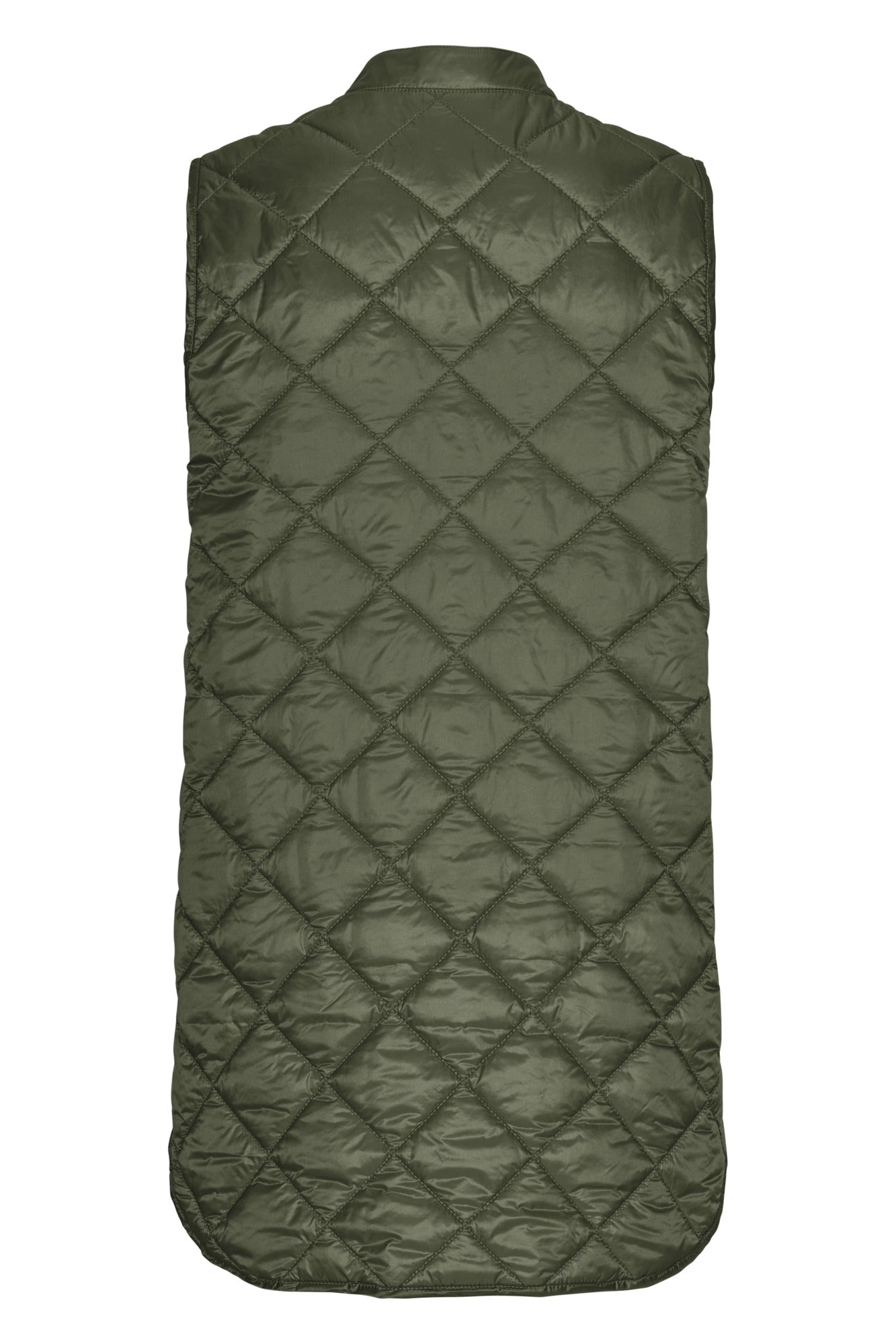 ILSE JACOBSEN PEARL SHORT QUILTED VEST | DEEP OLIVE