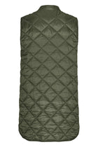 ILSE JACOBSEN PEARL SHORT QUILTED VEST | DEEP OLIVE