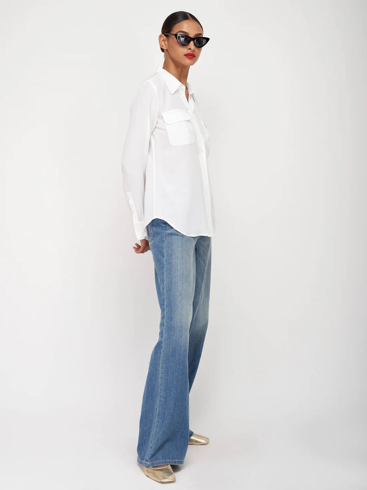 EQUIPMENT SIGNATURE SILK SHIRT | Bright White
