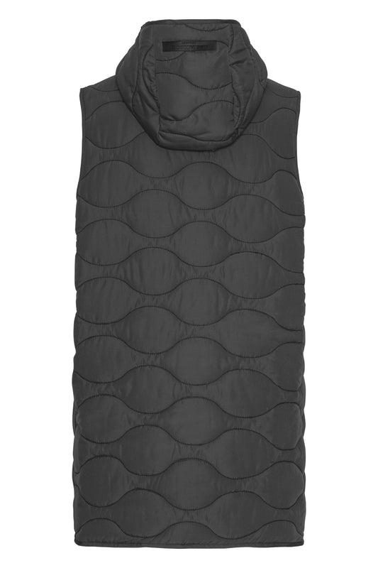 ILSE JACOBSEN SHORT QUILTED VEST | ASPHALT