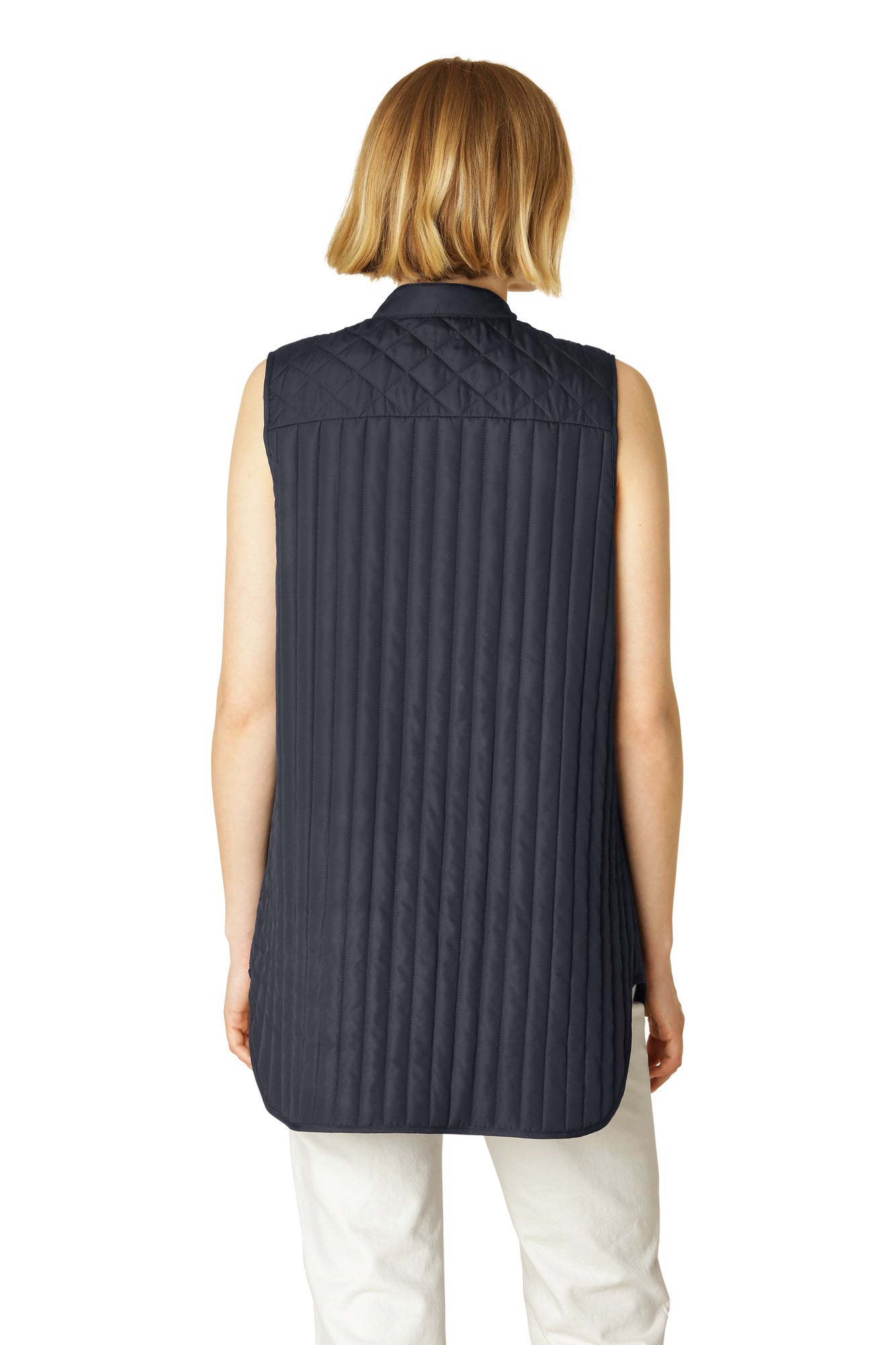 ILSE JACOBSEN QUILTED VEST | DARK INDIGO