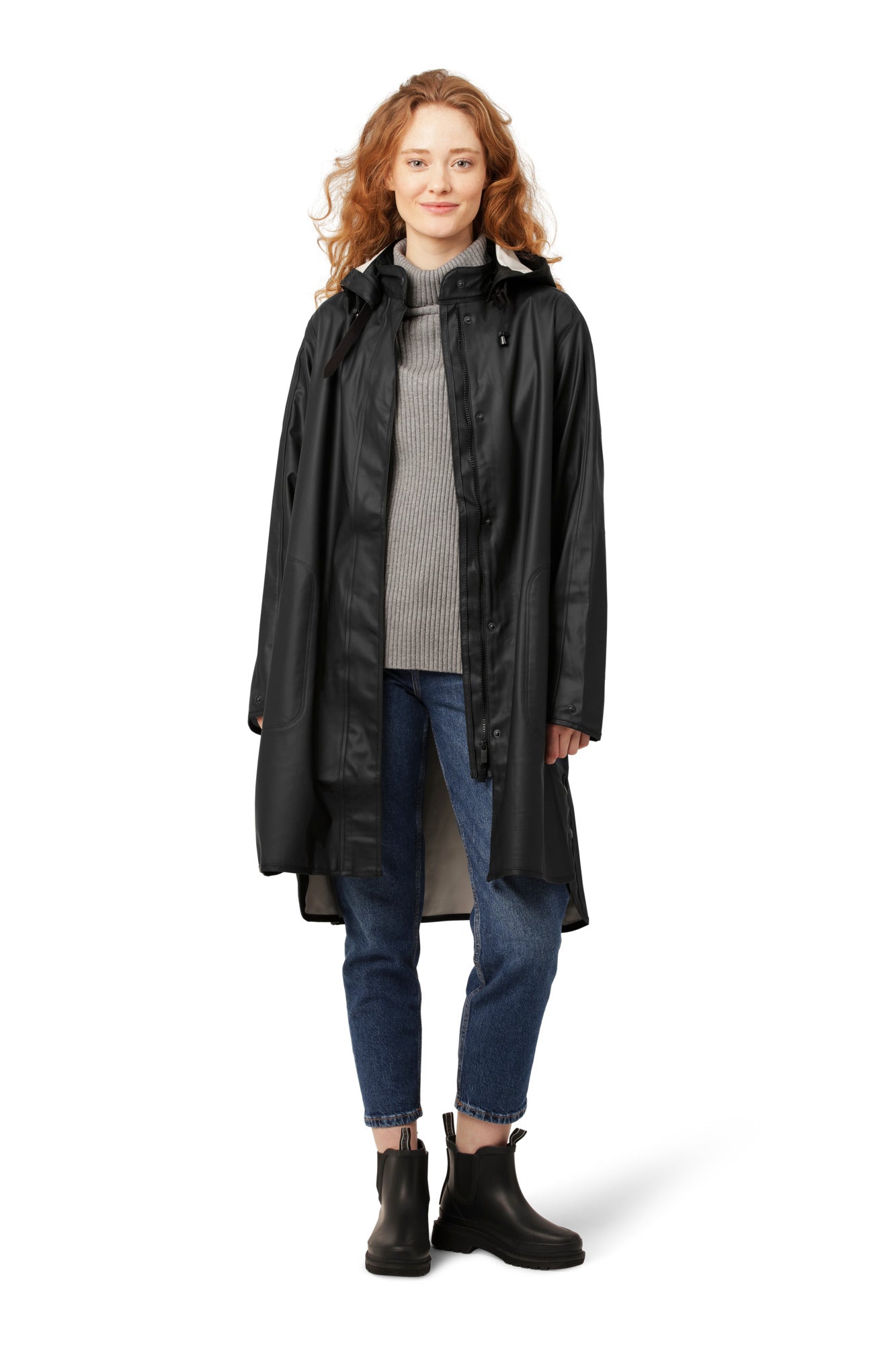 ILSE JACOBSEN RAINCOAT | BLACK