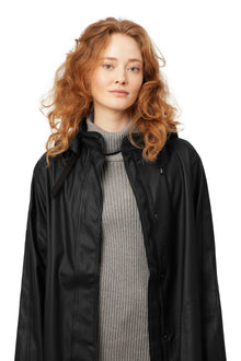 ILSE JACOBSEN LIGHT RAINCOAT | BLACK