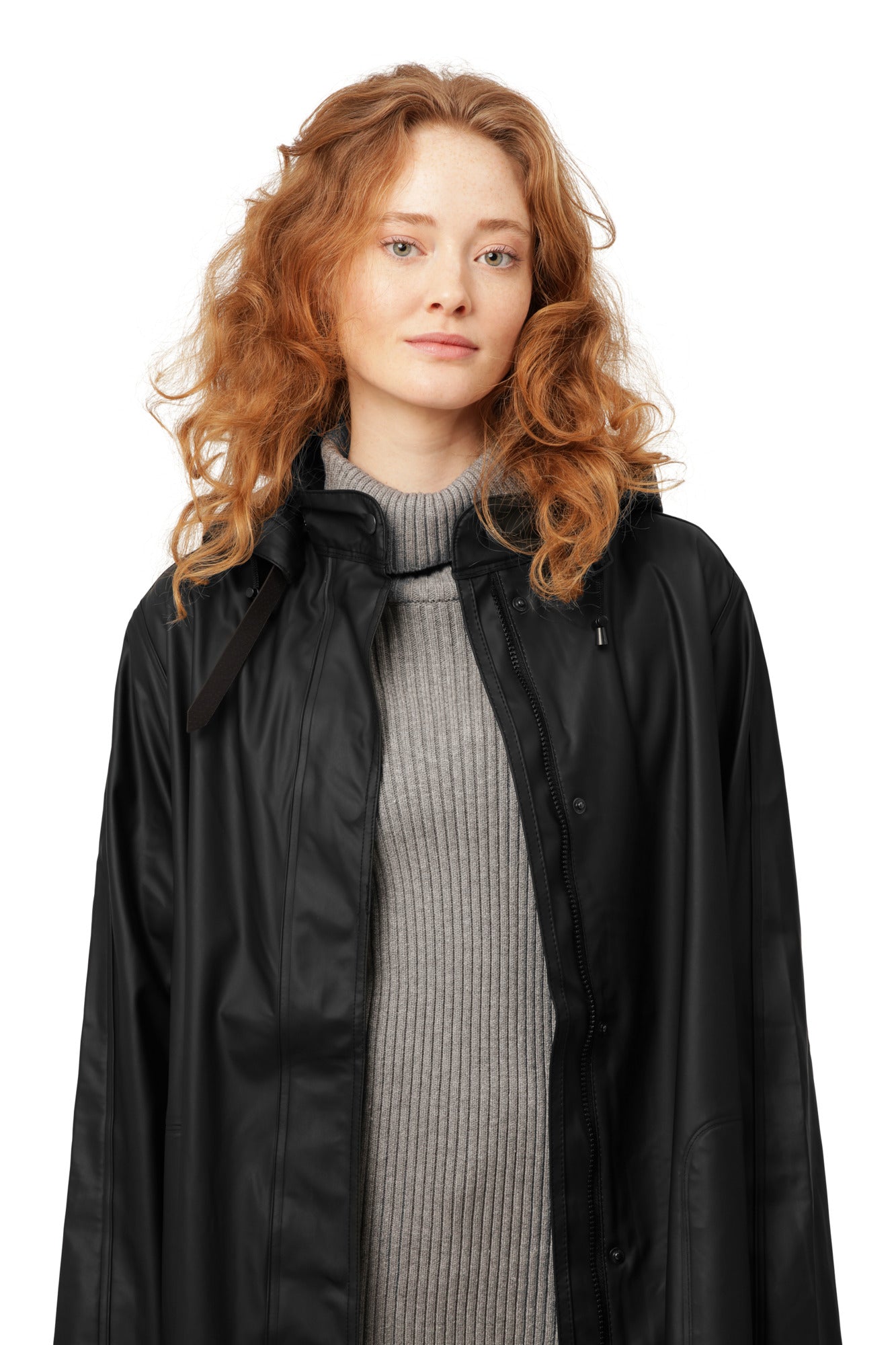 ILSE JACOBSEN LIGHT RAINCOAT | BLACK