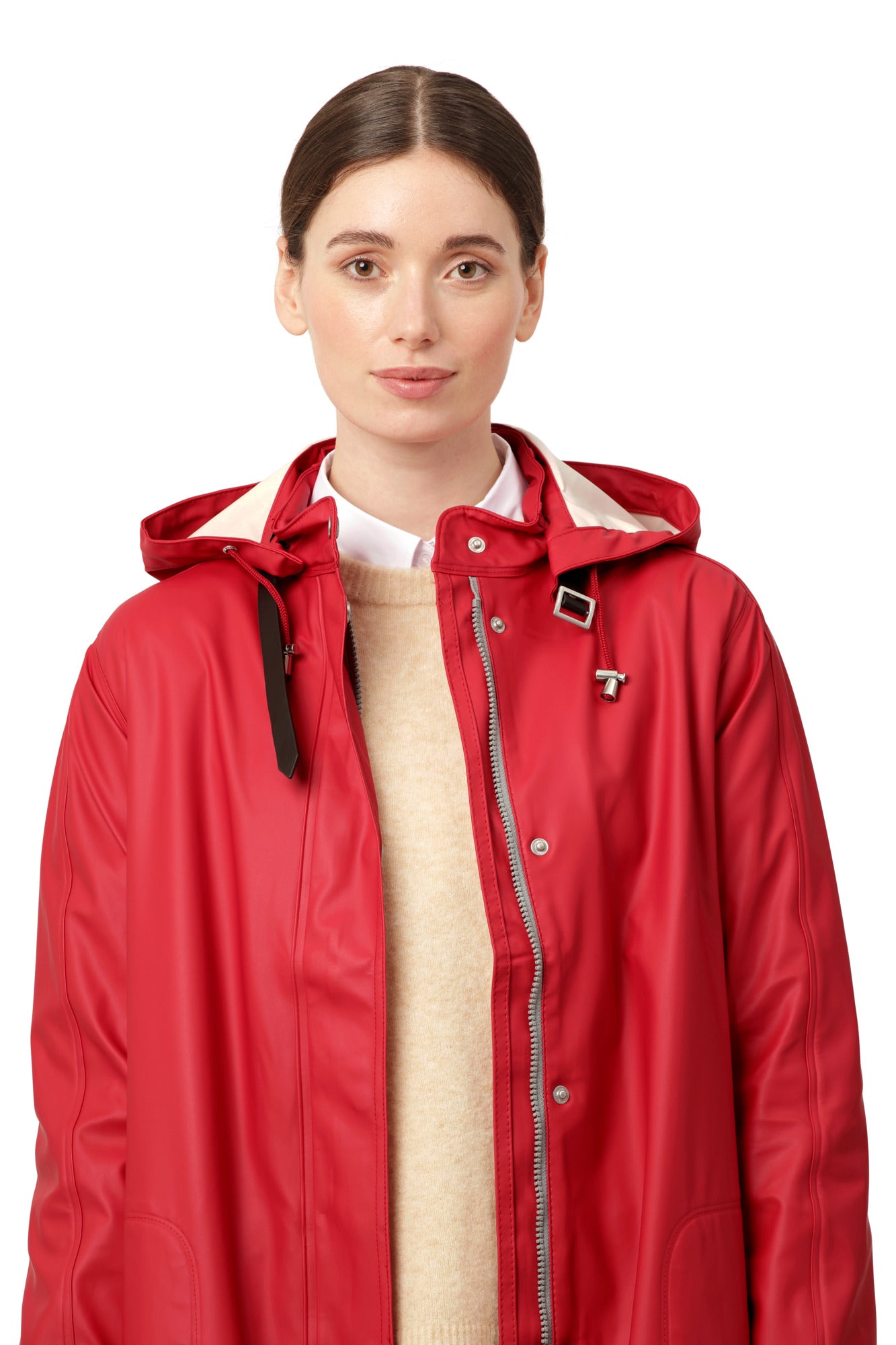 ILSE JACOBSEN LIGHT RAINCOAT | DEEP RED
