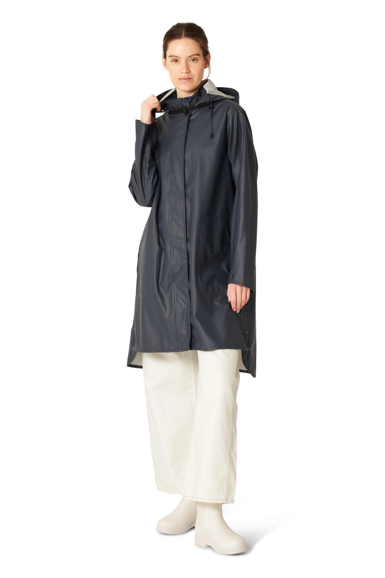 ILSE JACOBSEN LIGHT RAINCOAT | OMBRE-BLUE