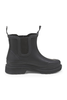 ILSE JACOBSEN SHORT CHELSEA RUBBER BOOT | BLACK
