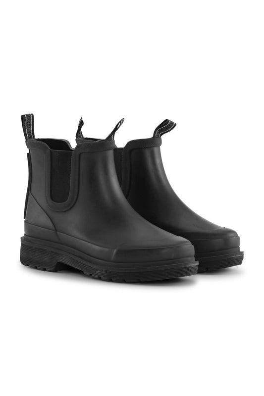 ILSE JACOBSEN SHORT CHELSEA RUBBER BOOT | BLACK