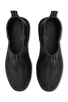 ILSE JACOBSEN SHORT CHELSEA RUBBER BOOT | BLACK