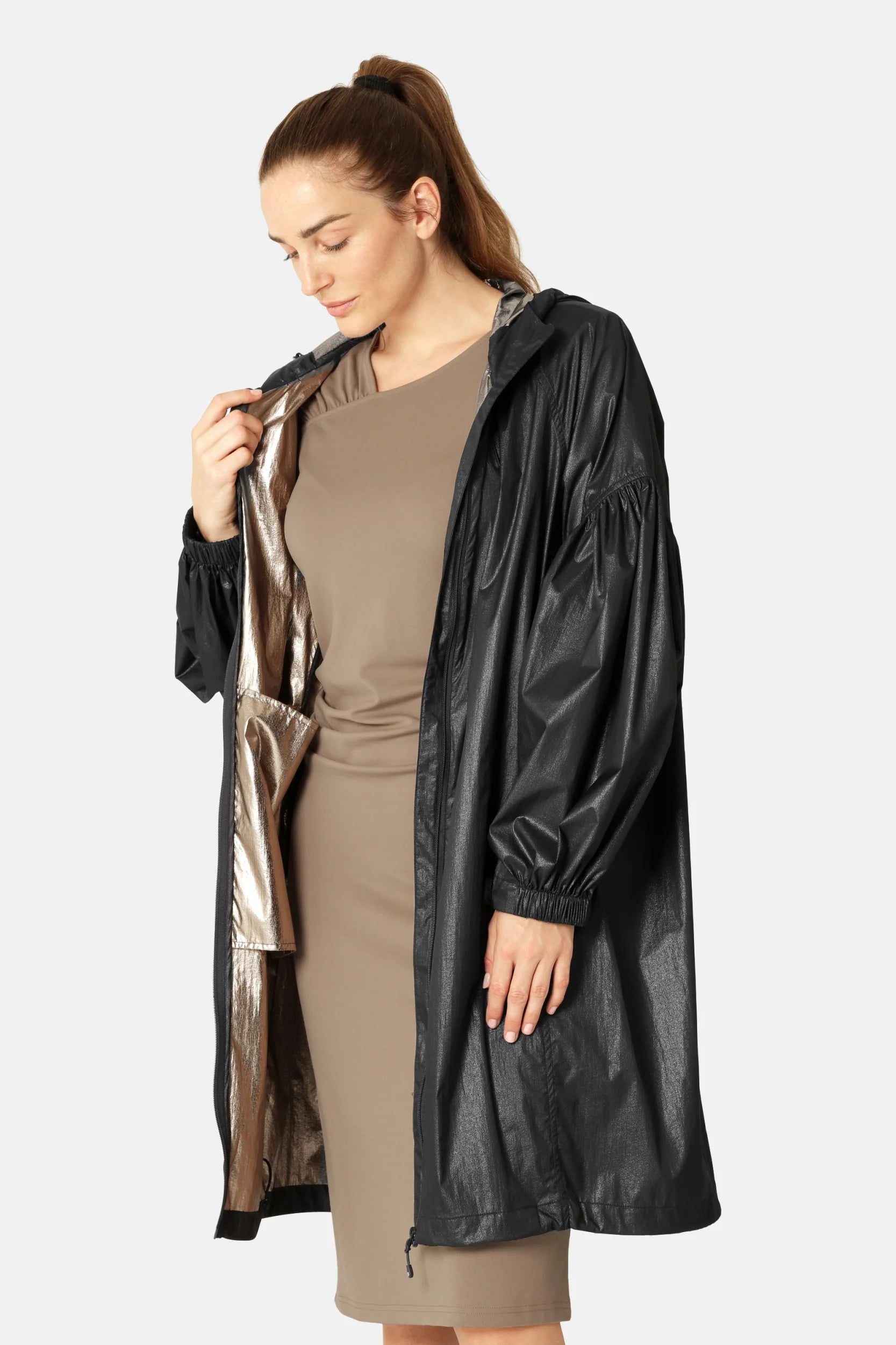ILSE JACOBSEN LIGHTWEIGHT OVERSIZED JACKET | INDIGO GOLD