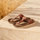 BIRKENSTOCK GIZEH BRAIDED LEATHER | COGNAC
