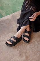 BIRKENSTOCK ARIZONA CHUNKY LEATHER | BLACK