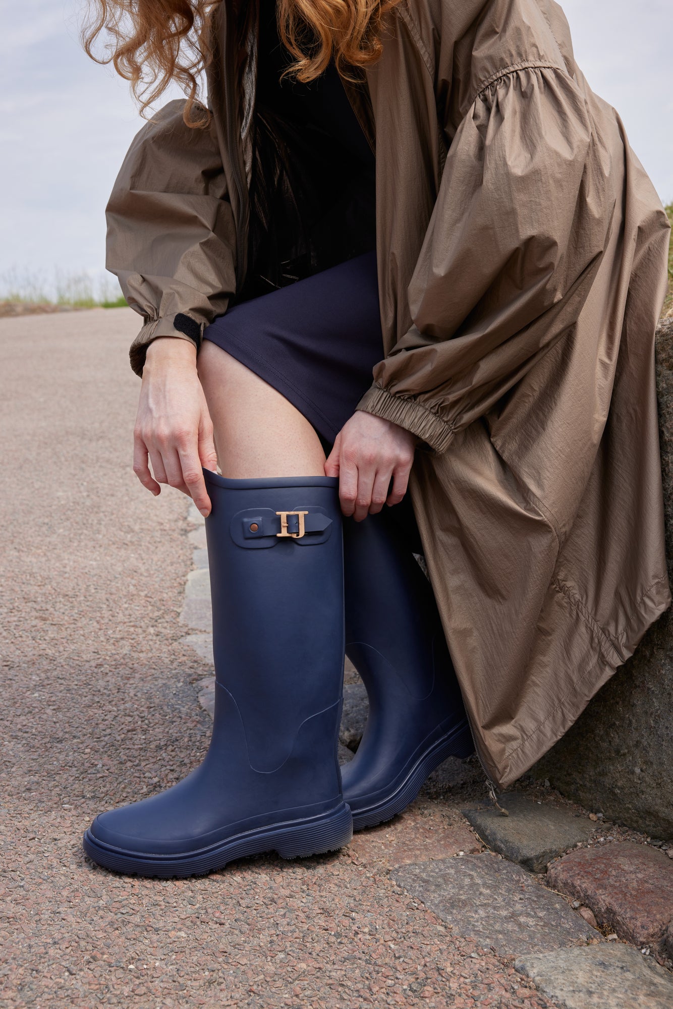 ILSE JACOBSEN TALL RUBBER BOOT | NAVY