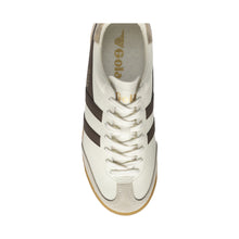 GOLA TORPEDO LEATHER | OFF WHITE/DARK BROWN/GOLD