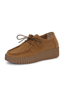 ILSE JACOBEN TULIP LACE UP SHOE | CASHEW