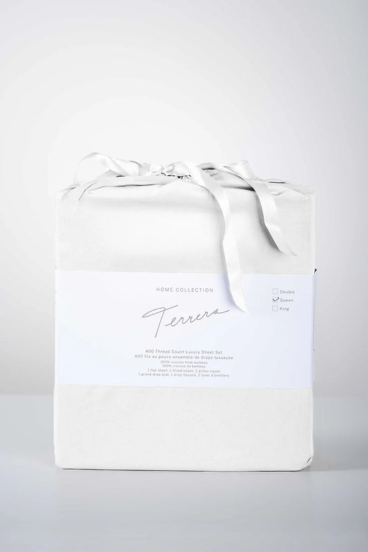 TERRERA BAMBOO KING SHEET SET | PEARL