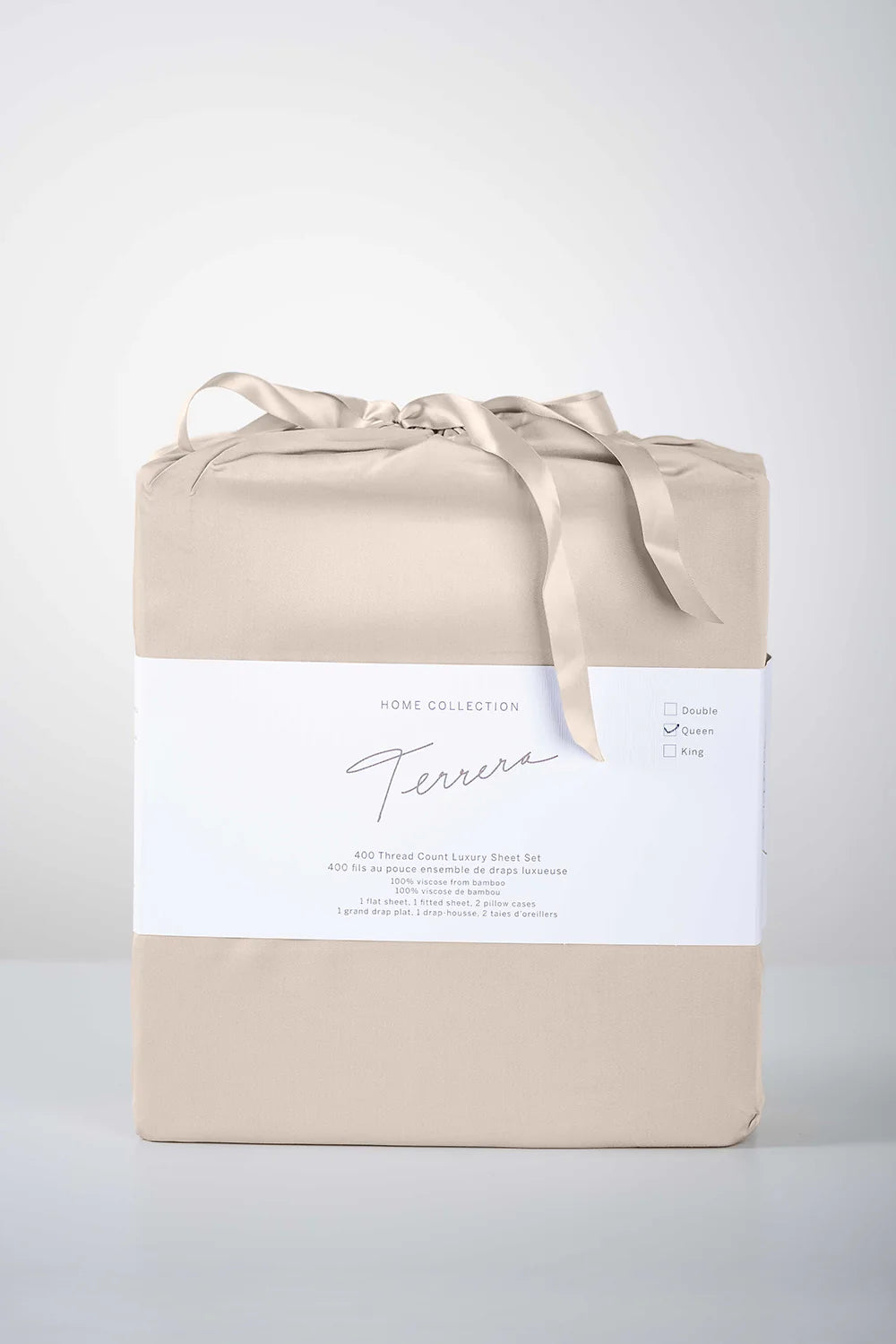 TERRERA BAMBOO QUEEN SHEET SET | WARM TAUPE