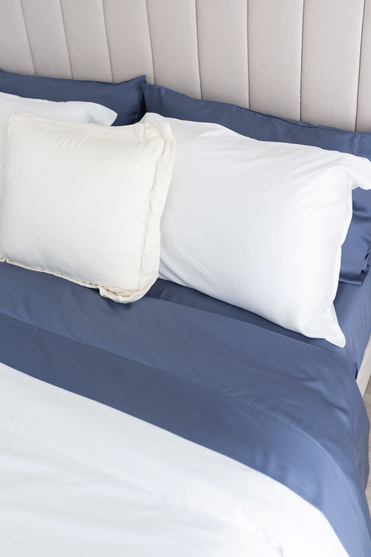 TERRERA BAMBOO QUEEN SHEET SET | MINERAL BLUE