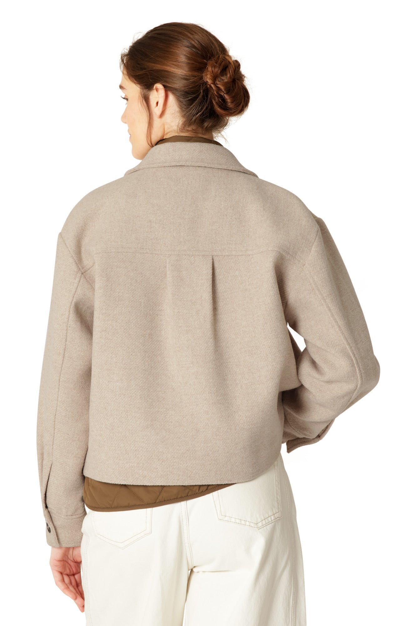ILSE JACOBSEN SHORT WOOL JACKET | WHEAT