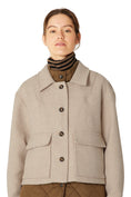 Load image into Gallery viewer, ILSE JACOBSEN SHORT WOOL JACKET | WHEAT
