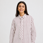 FRANSA ZABA SHIRT | WHITE RUM RAISIN STRIPE